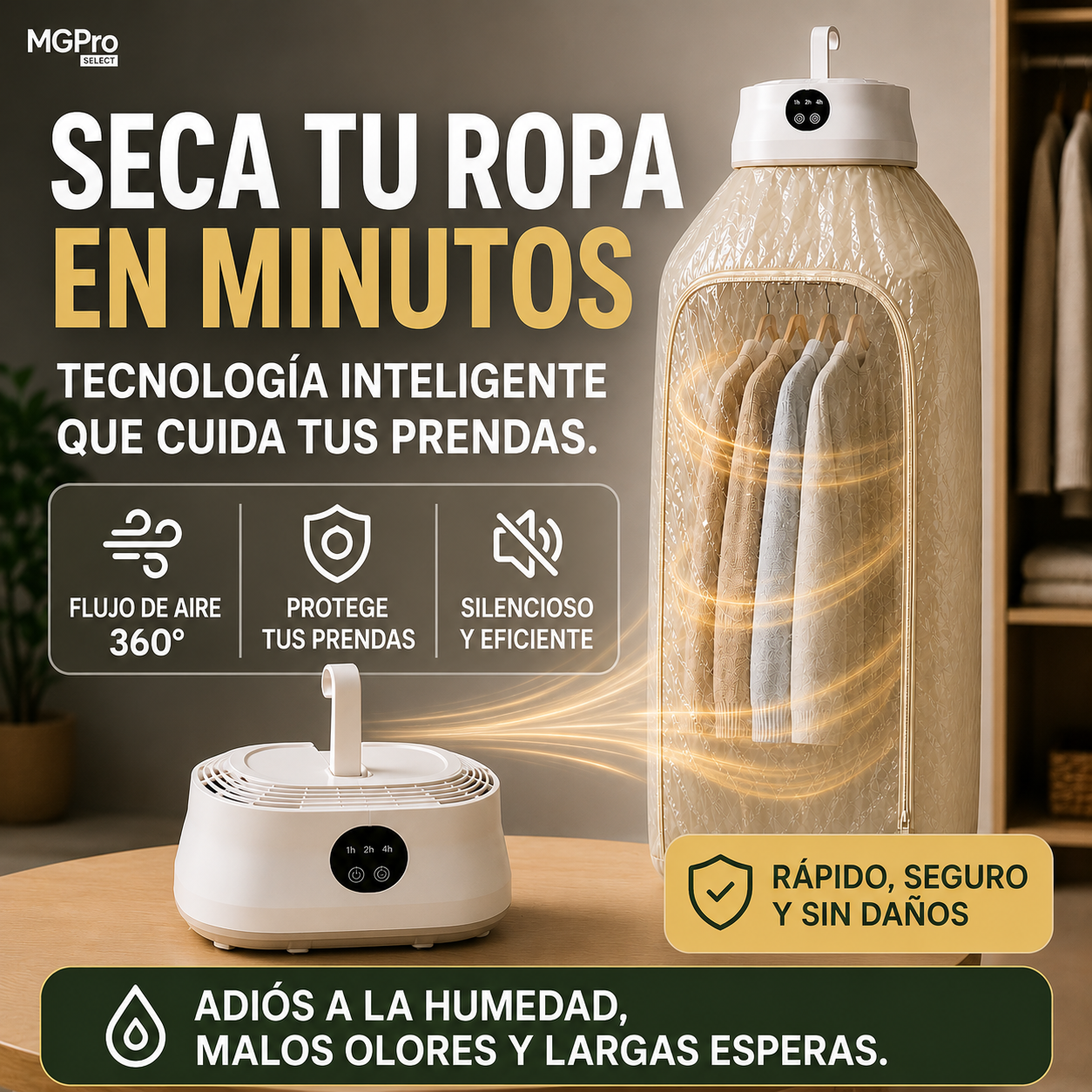 Secadora Portátil Plegable de Ropa