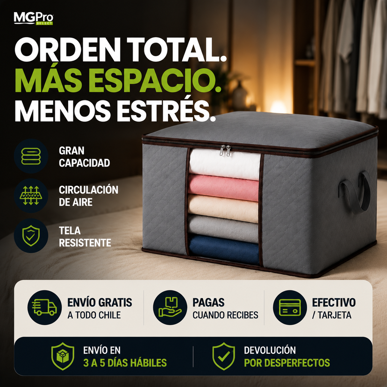 Pack Caja Organizadora de Ropa