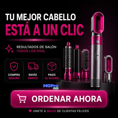 Cepillo Multiuso Rizador Secador 5 En 1