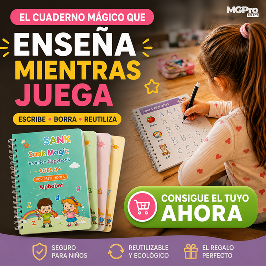 Set Cuadernos Mágicos Caligrafía Reutilizable