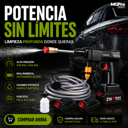 Hidrolavadora Portátil 2 Baterias