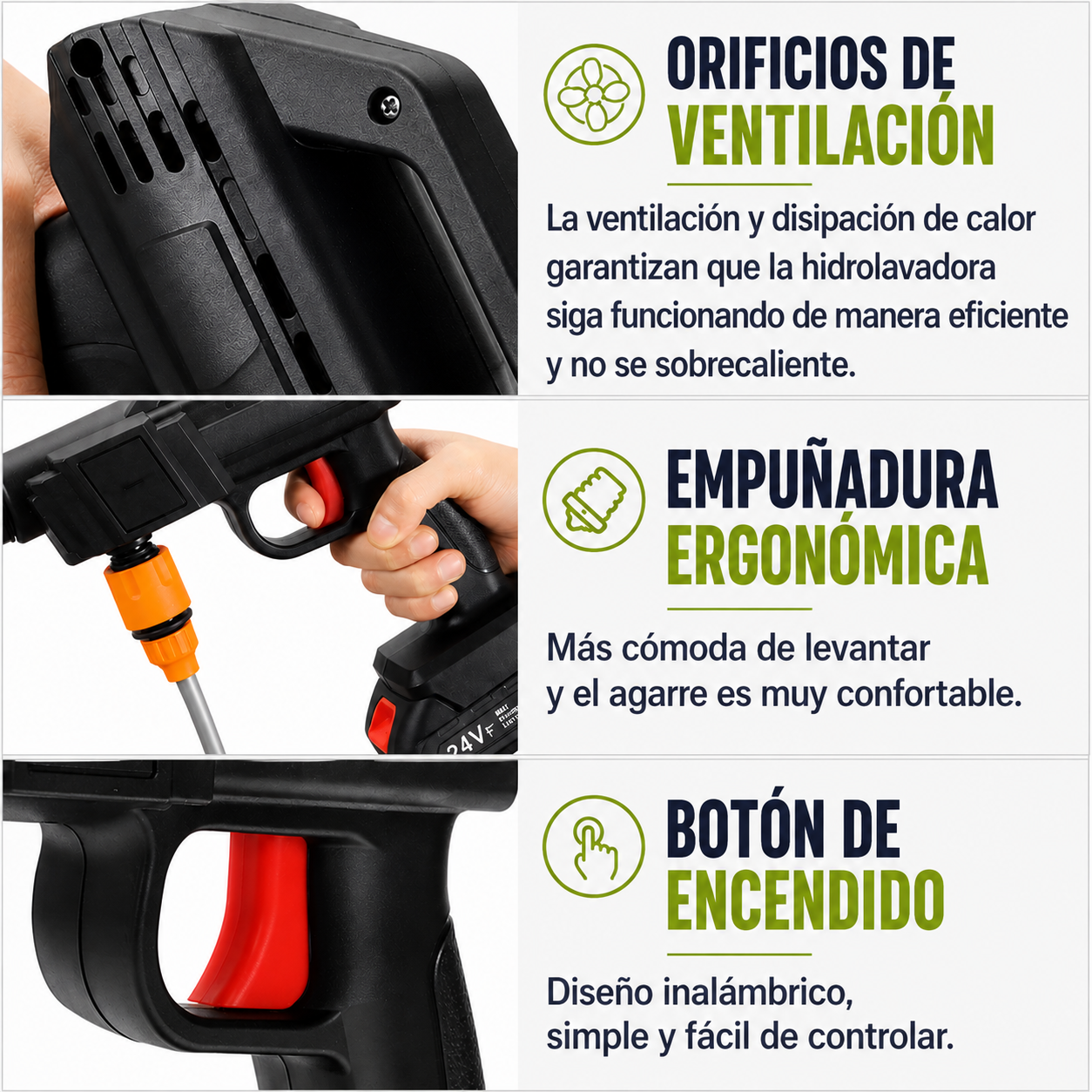 Hidrolavadora Portátil 2 Baterias