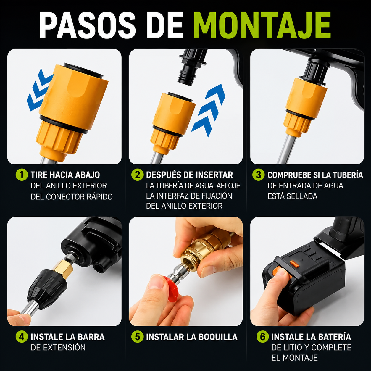 Hidrolavadora Portátil 2 Baterias