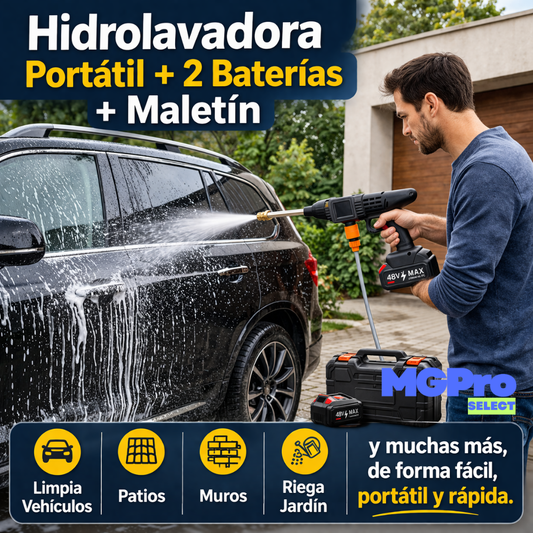 Hidrolavadora Portátil 2 Baterias