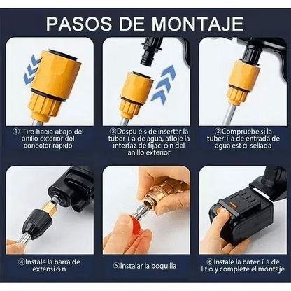 Hidrolavadora Portátil 2 Baterias