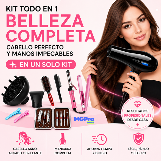 Kit Secado Alisado Cabello Y Manicura