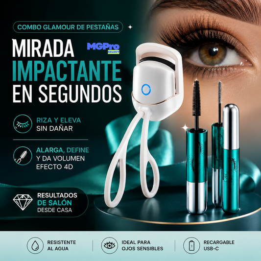 Encrespador Pestañas + Máscara Qic
