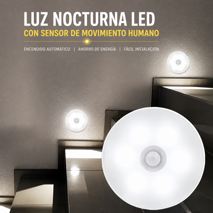 Luz Led Nocturna con Sensor Movimiento