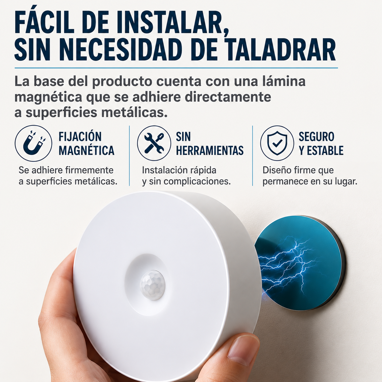 Luz Led Nocturna con Sensor Movimiento