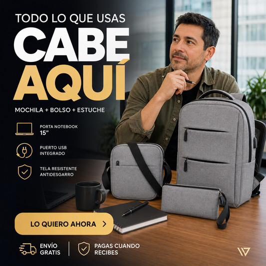 Mochila Ejecutiva 3 en 1