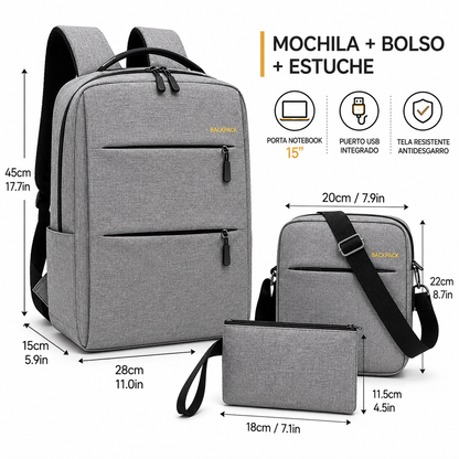 Mochila Ejecutiva 3 en 1