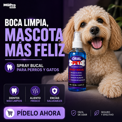 Oral Pet Spray Bucal Limpiador Mascotas