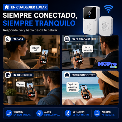 Timbre Inalambrico Con Camara Wifi