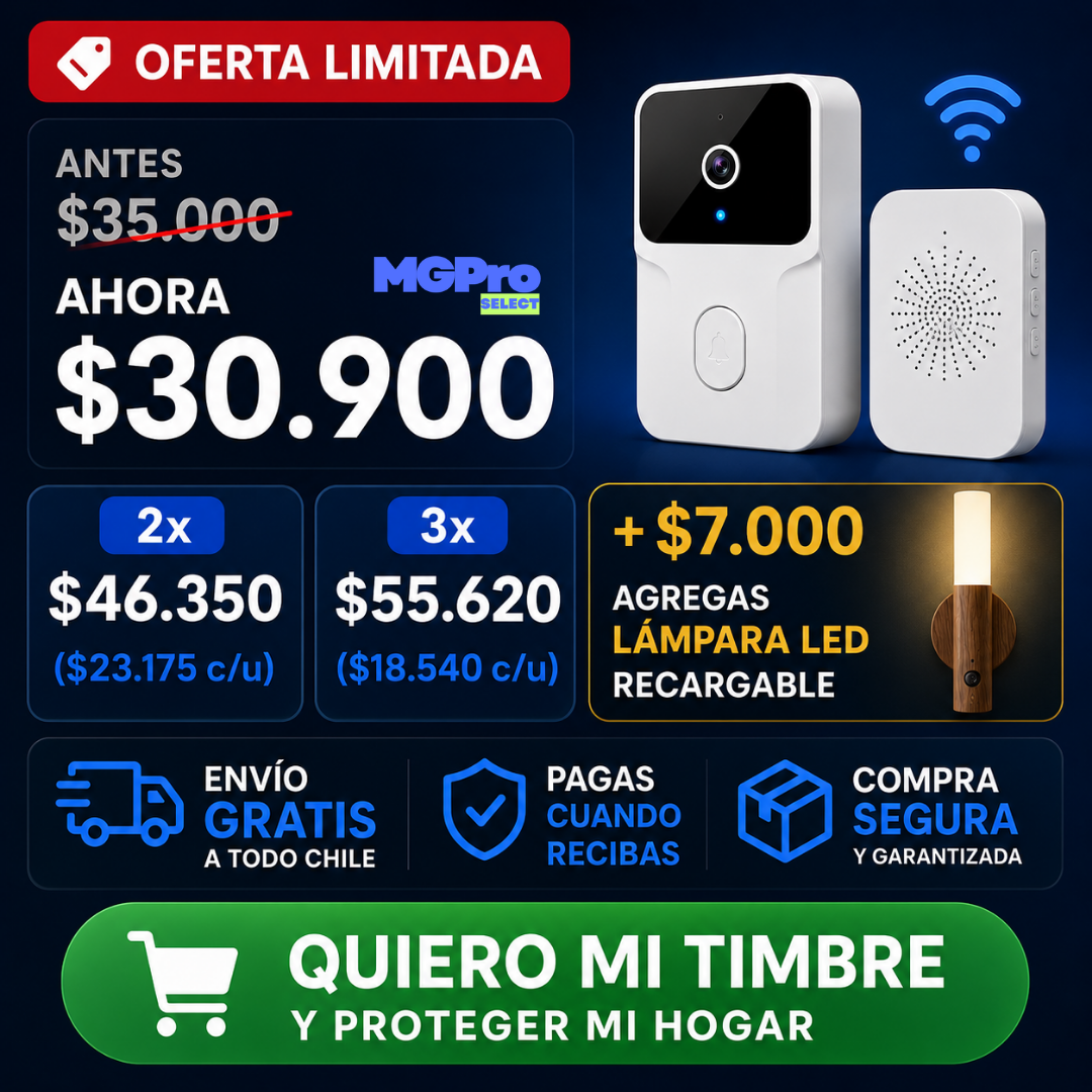 Timbre Inalambrico Con Camara Wifi