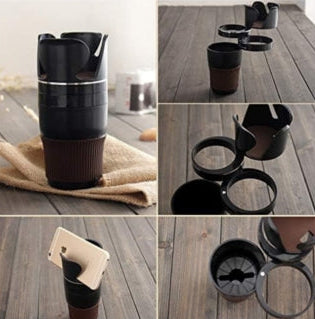 Portavaso Multifuncional Para Auto 5 en 1